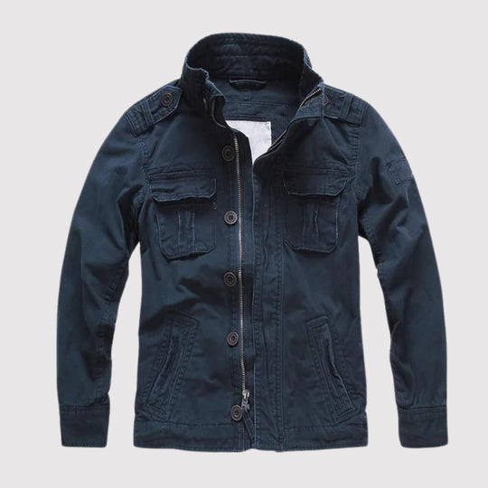 EB | Retro Jeansjacke mit Mehreren Taschen