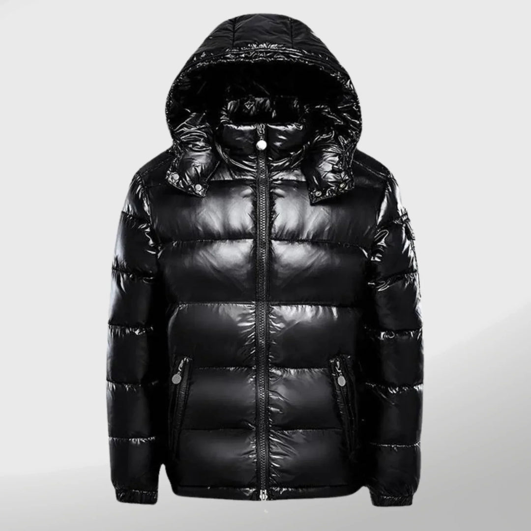 EB | Elegante Lange Puffy Winterjacke