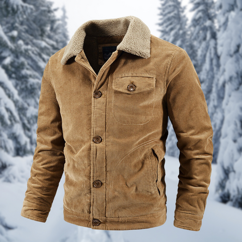 EB | Wintermantel mit Fellkragen Im Militärstil