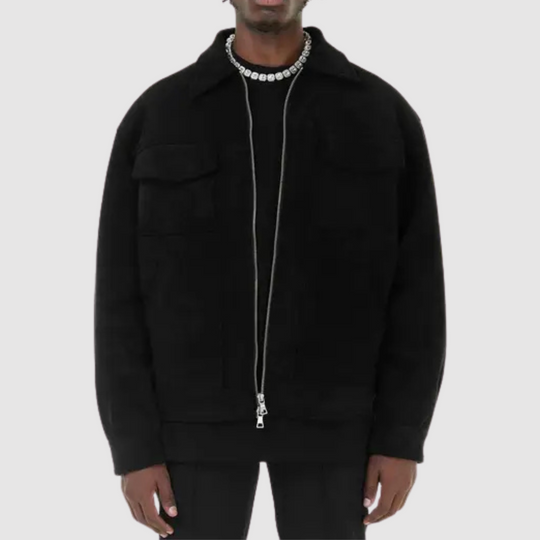 EB | Klassische Straßenjacke aus Wildleder