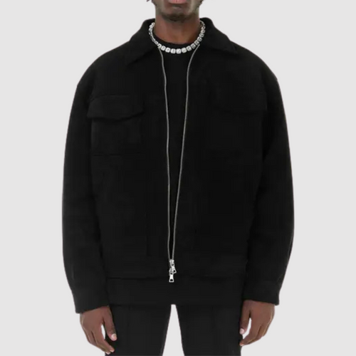 EB | Klassische Straßenjacke aus Wildleder