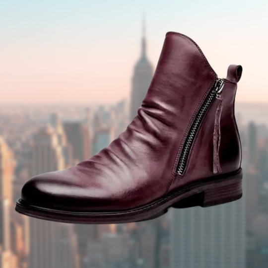 EB | Lederstiefel mit Glattem Finish