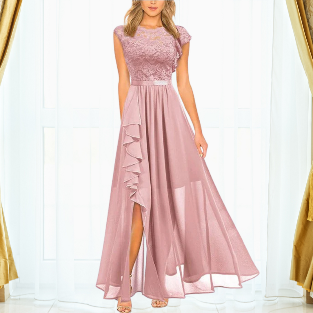 EB | Elegantes Spitzen Maxi Kleid