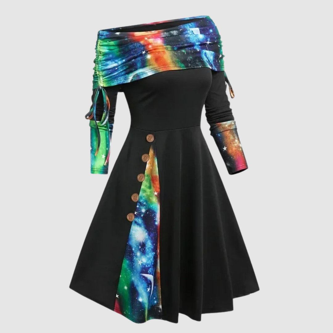 EB | Off Shoulder Langarm Winterkleid