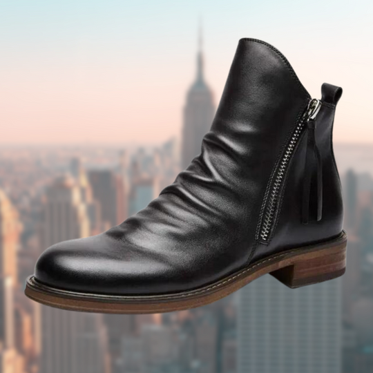 EB | Lederstiefel mit Glattem Finish