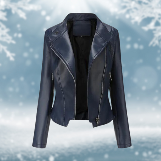 EB | Vegane Lederjacke mit Strukturmuster