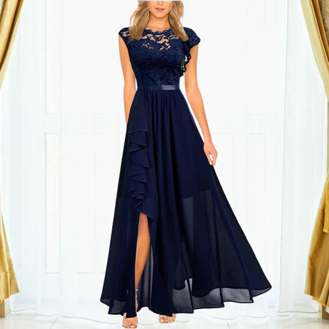 EB | Elegantes Spitzen Maxi Kleid