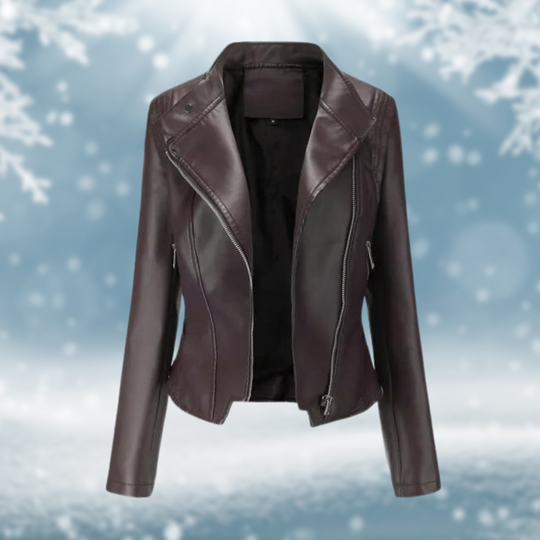 EB | Vegane Lederjacke mit Strukturmuster