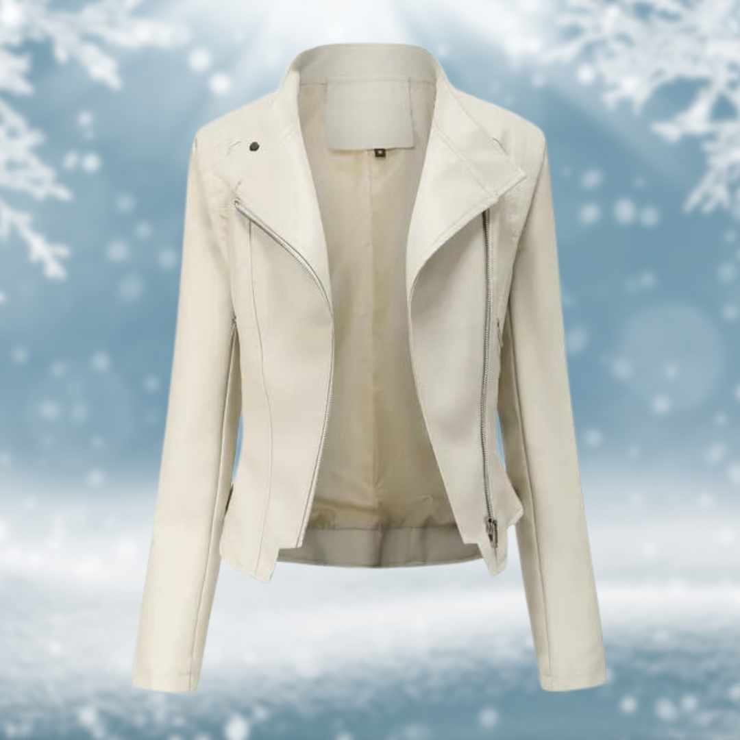 EB | Vegane Lederjacke mit Strukturmuster