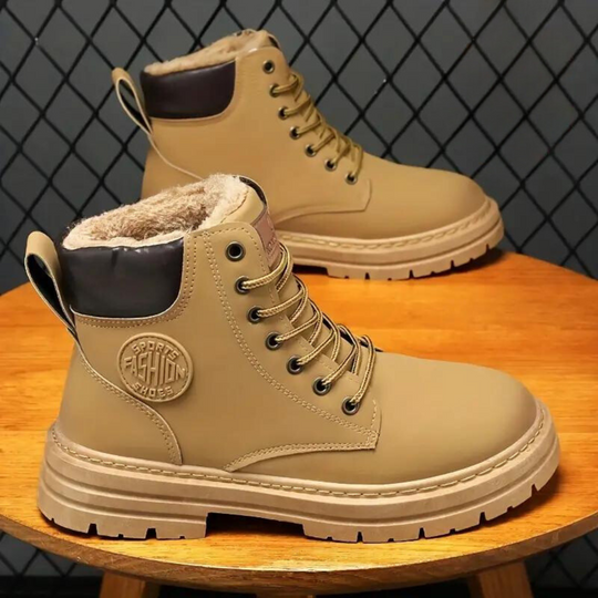 Herren-Winter-Schneestiefel mit Fleece-Futter EB