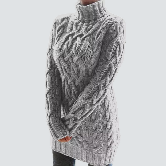 EB | Grobstrick Turtleneck Kleid