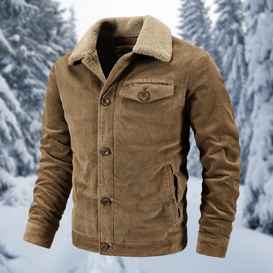 EB | Wintermantel mit Fellkragen Im Militärstil