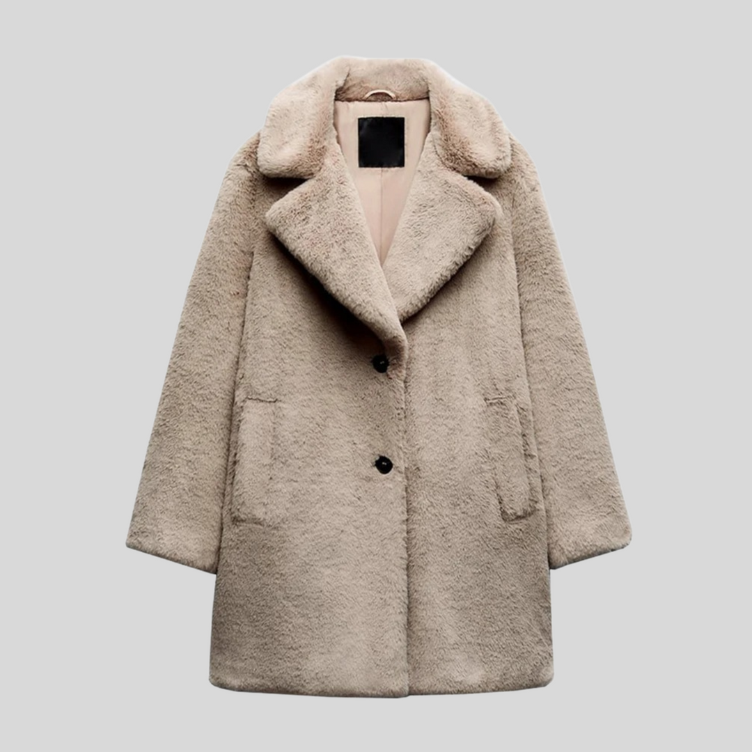 EB | Damen Kunstfellmantel