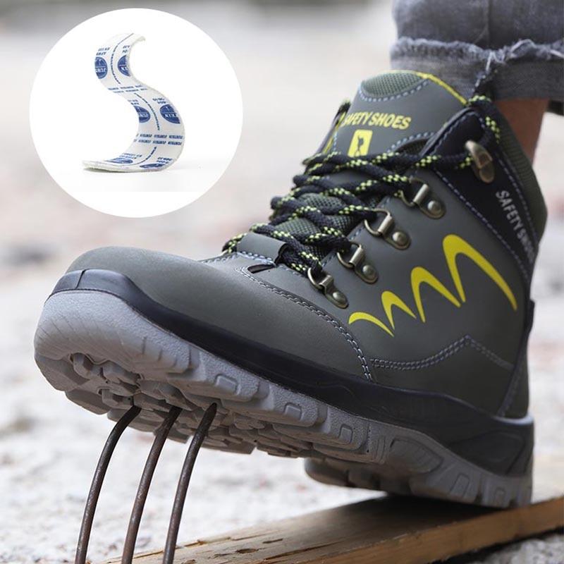 Sicherheit Ankle Schuhe Anti-smashing Stahl Kappe Kappe Stiefel Männer Bau Arbeit stiefel EB