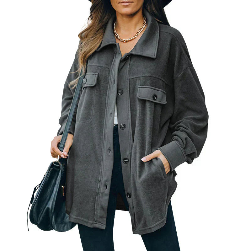 EB | Fleecejacke mit Knöpfen