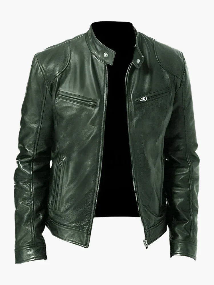 EB | Kunstlederjacke Im Biker-Stil - Zeitloses Design für Alltag und Freizeit