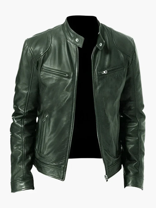 EB | Kunstlederjacke Im Biker-Stil - Zeitloses Design für Alltag und Freizeit