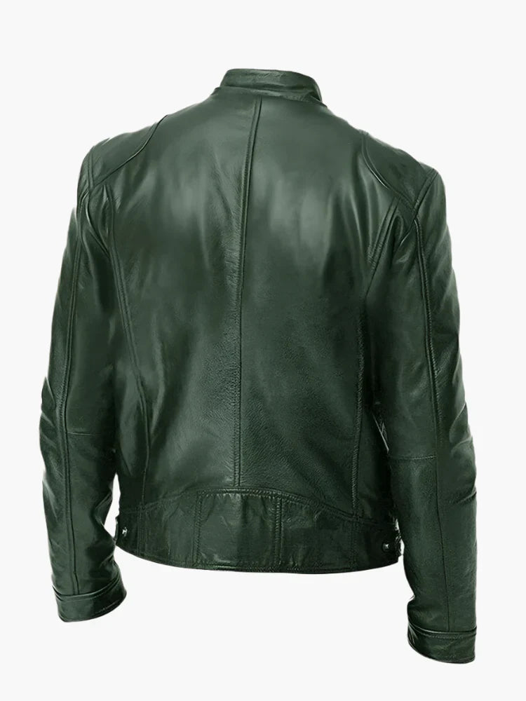 EB | Kunstlederjacke Im Biker-Stil - Zeitloses Design für Alltag und Freizeit