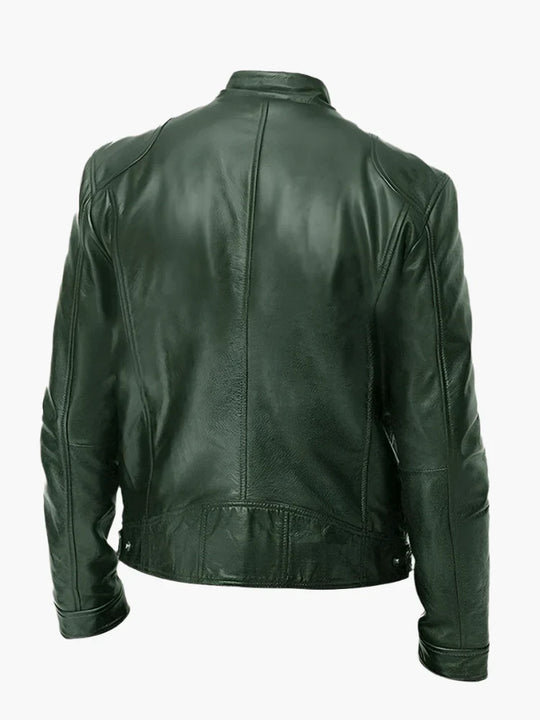 EB | Kunstlederjacke Im Biker-Stil - Zeitloses Design für Alltag und Freizeit