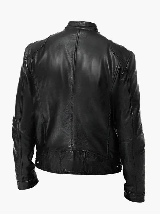 EB | Kunstlederjacke Im Biker-Stil - Zeitloses Design für Alltag und Freizeit