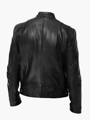 EB | Kunstlederjacke Im Biker-Stil - Zeitloses Design für Alltag und Freizeit