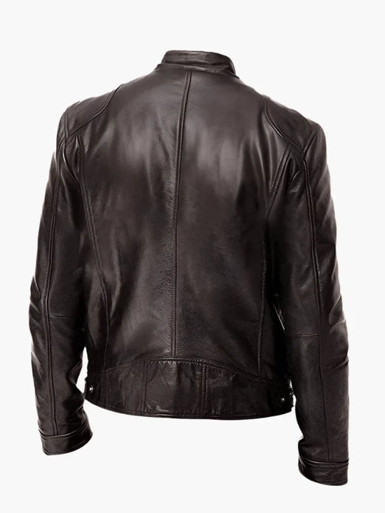 EB | Kunstlederjacke Im Biker-Stil - Zeitloses Design für Alltag und Freizeit