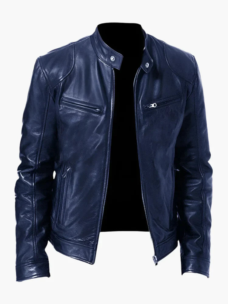 EB | Kunstlederjacke Im Biker-Stil - Zeitloses Design für Alltag und Freizeit