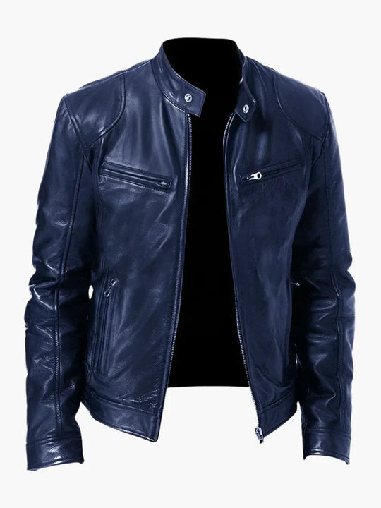 EB | Kunstlederjacke Im Biker-Stil - Zeitloses Design für Alltag und Freizeit