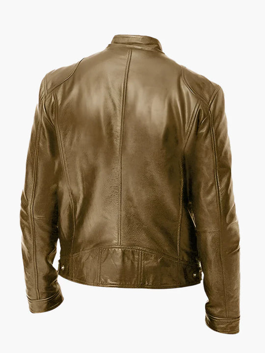 EB | Kunstlederjacke Im Biker-Stil - Zeitloses Design für Alltag und Freizeit