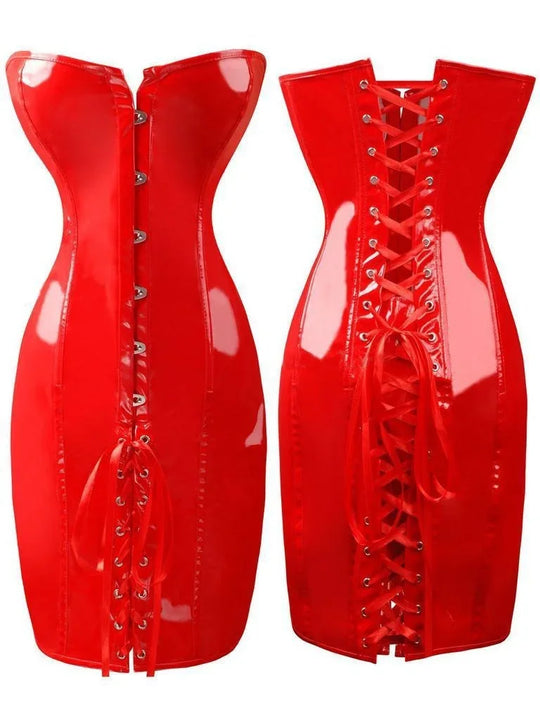 EB | Latexgebundes Kleid Ohne Träger