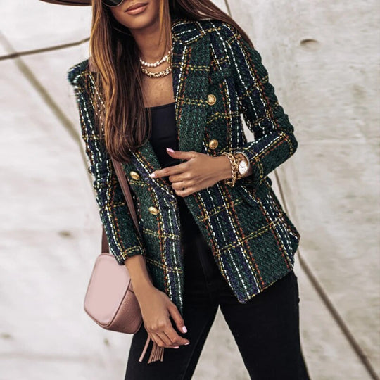 EB | Luxuriöser Karierter Blazer