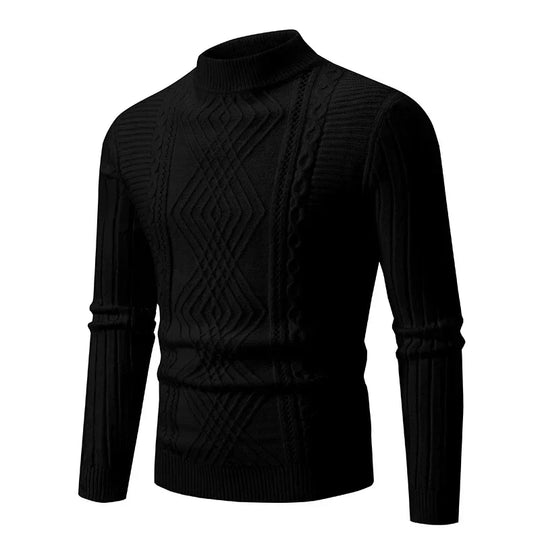 EB | Klassischer Strickpullover mit Struktur Weich und Warm Perfekt für Alltag und Fest