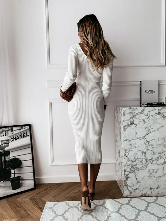 EB | Rippenstrickkleid für Frauen