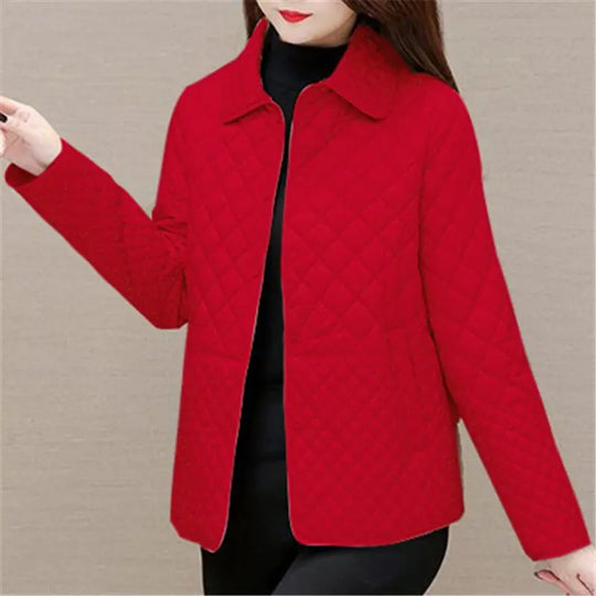 EB | Damen Steppjacke Mit Karomuster