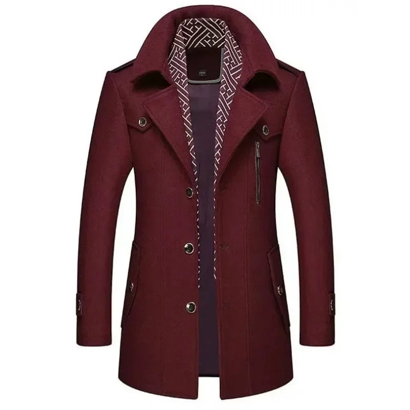 EB | Business Mantel Eleganter Winter Langjacke Klassisch Modern Freizeit