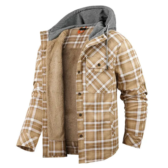 EB | Warm kariert Hemdjacke