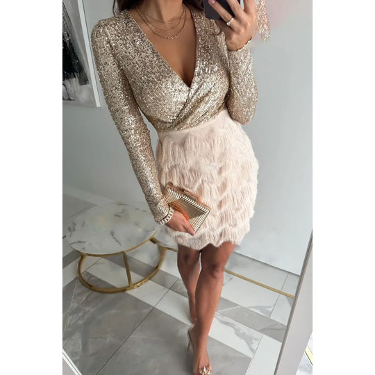 EB | Elegantes Festkleid mit Pailletten