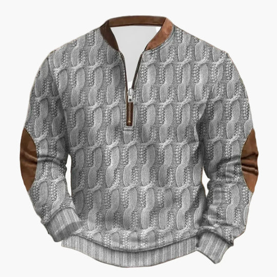 EB | Outdoor Freizeitsweater mit Stehkragen und Zipper - Stilvoller Langarm-Pullover für Alltag und Abenteuer