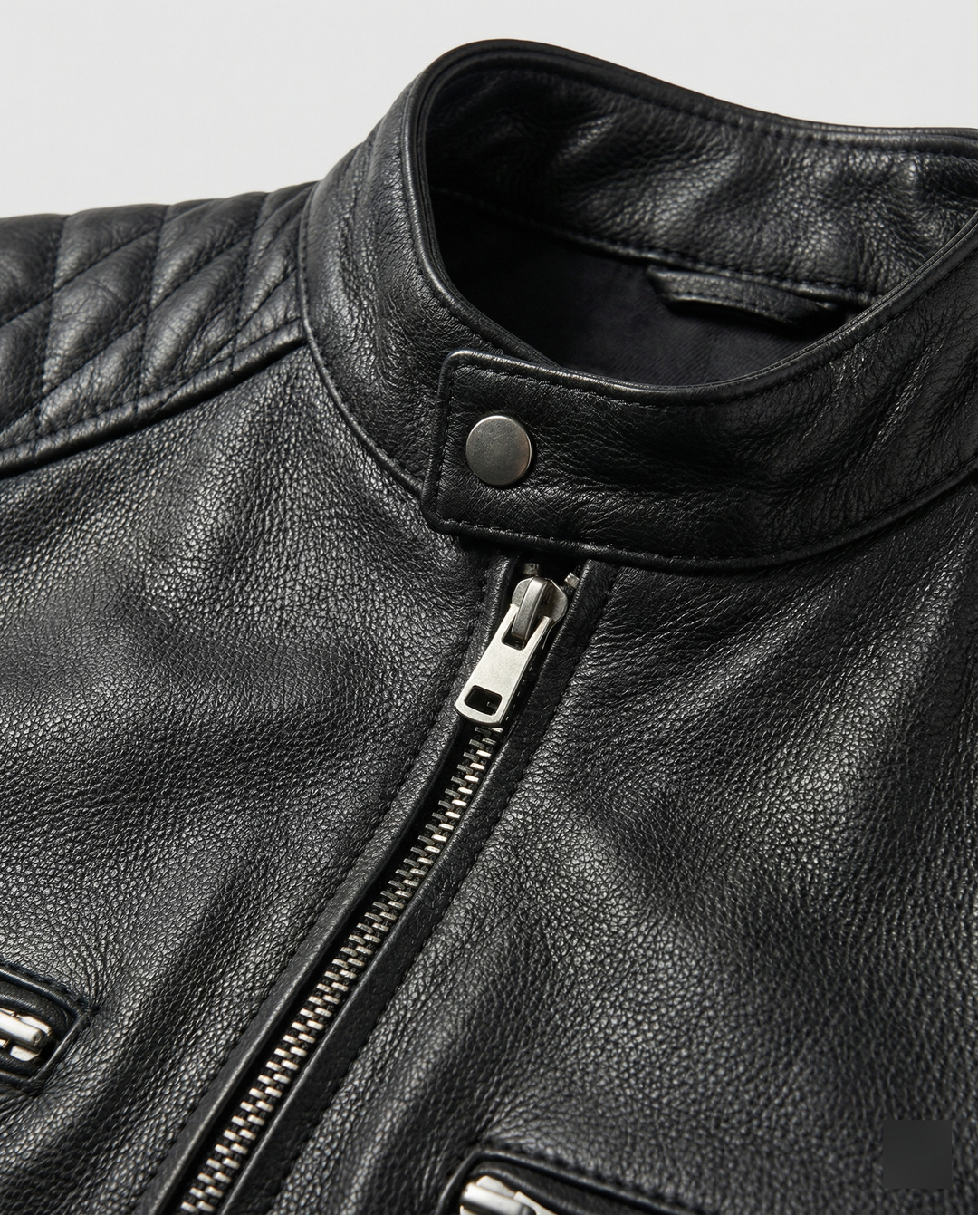 EB | Bikerjacke Im Klassischen Moto-Style - Schmal Geschnittene Modische Übergangsjacke für Freizeit und Alltag