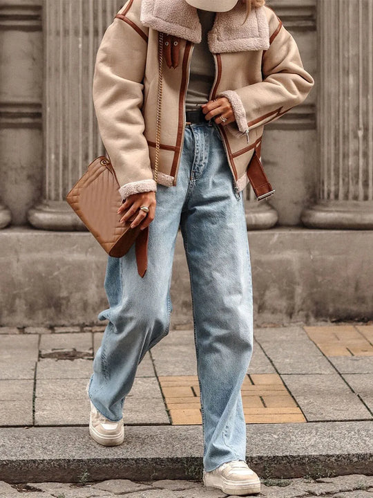 EB | Kunstlederjacke mit Edler Optik