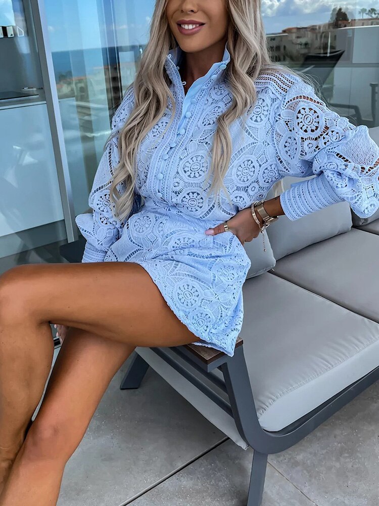EB | Langärmeliger Jumpsuit mit Spitze