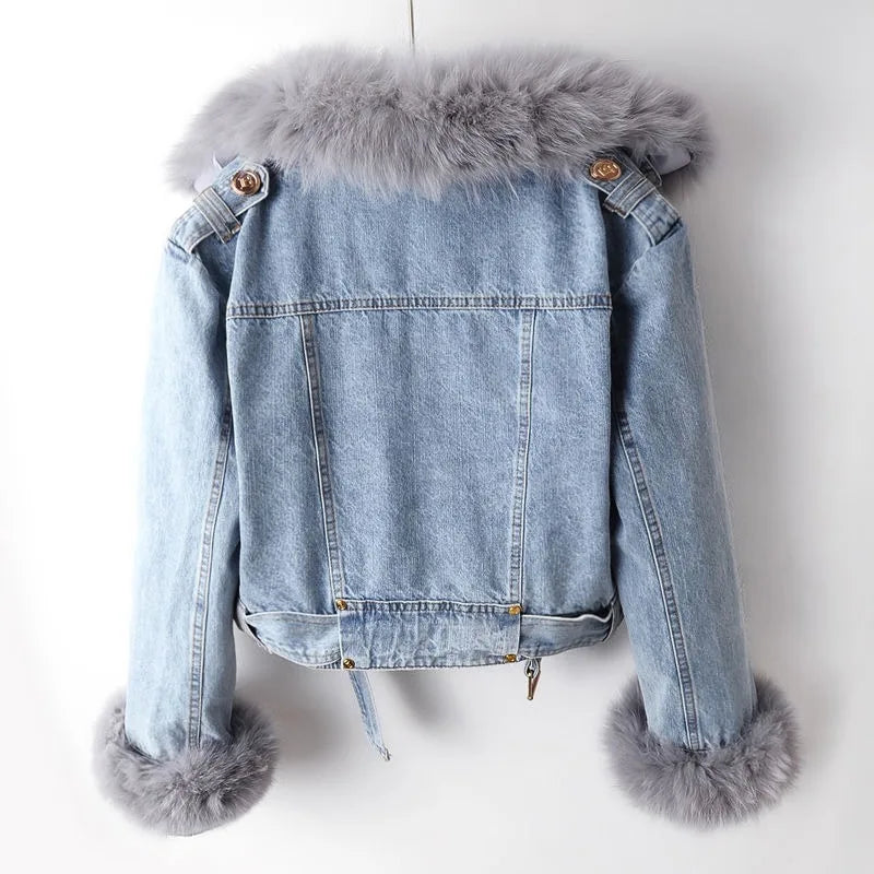 EB | Damenjeansjacke mit Paspel Serene