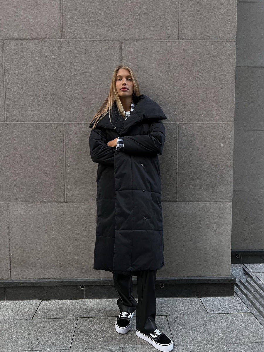 EB | Eleganter Wintermantel mit breitem Kragen