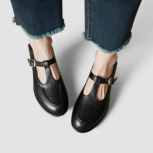 Orthopädische Mary Jane Schuhe mit niedrigem Absatz EB