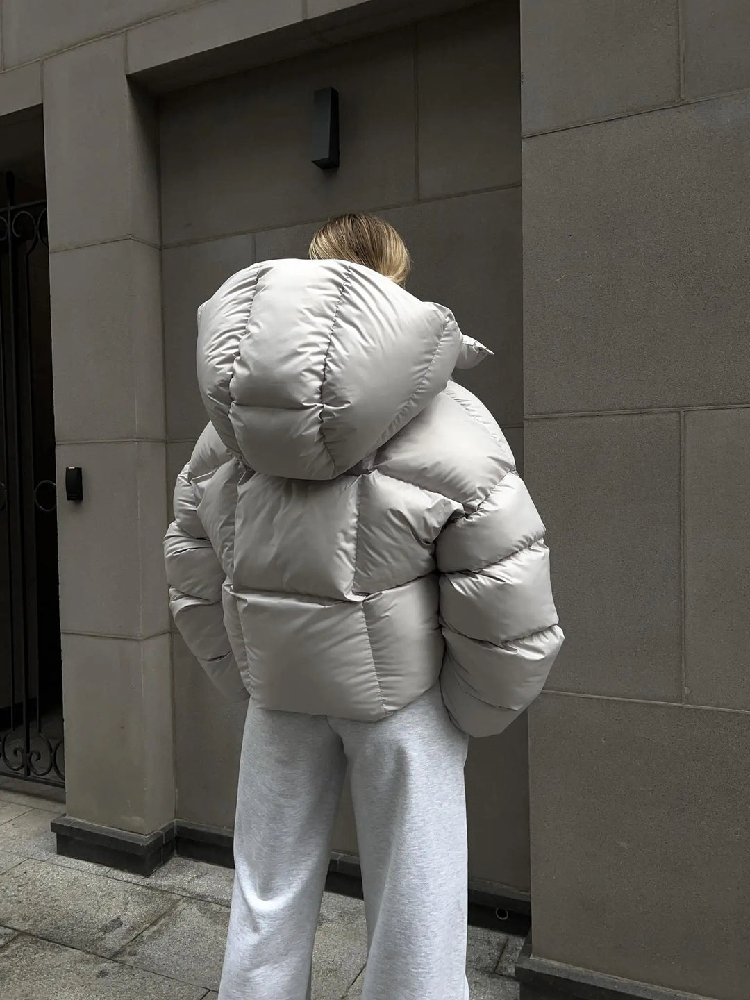EB | Modische Steppjacke in Anthrazit