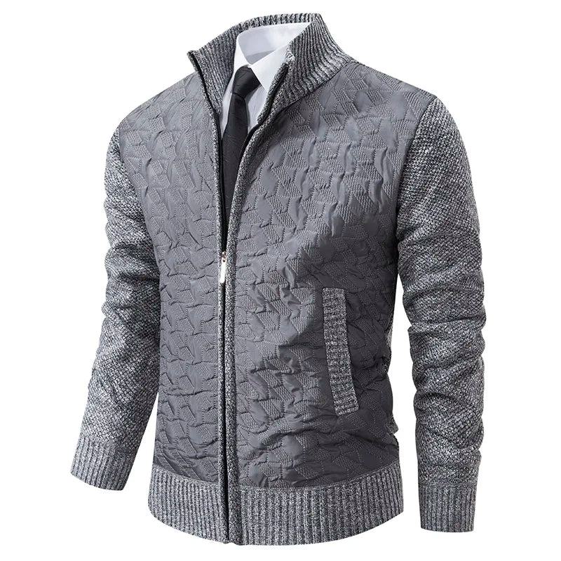 EB | Strickjacke mit Gepolsterter Front Warm und Modern Perfekt für Den Alltag