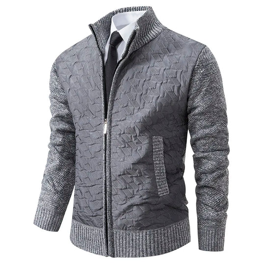 EB | Strickjacke mit Gepolsterter Front Warm und Modern Perfekt für Den Alltag