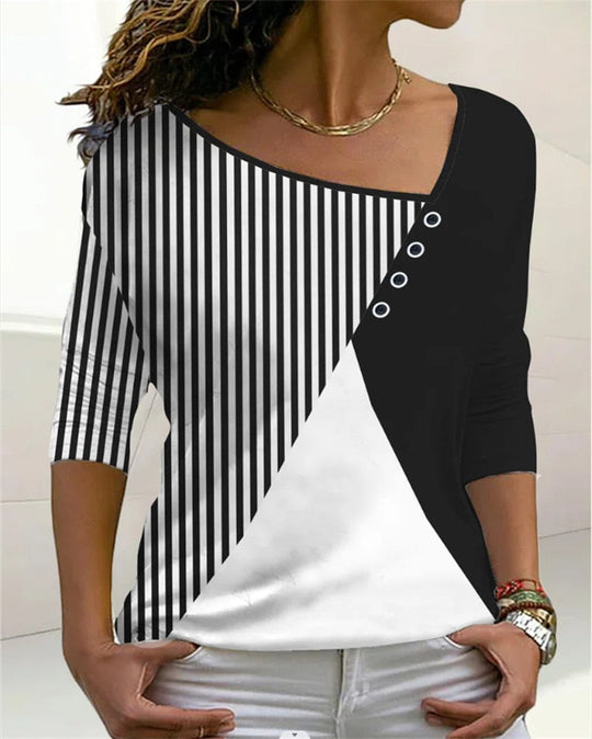 EB | Mirtesshirt V-Ausschnitt T-Shirt für Damen