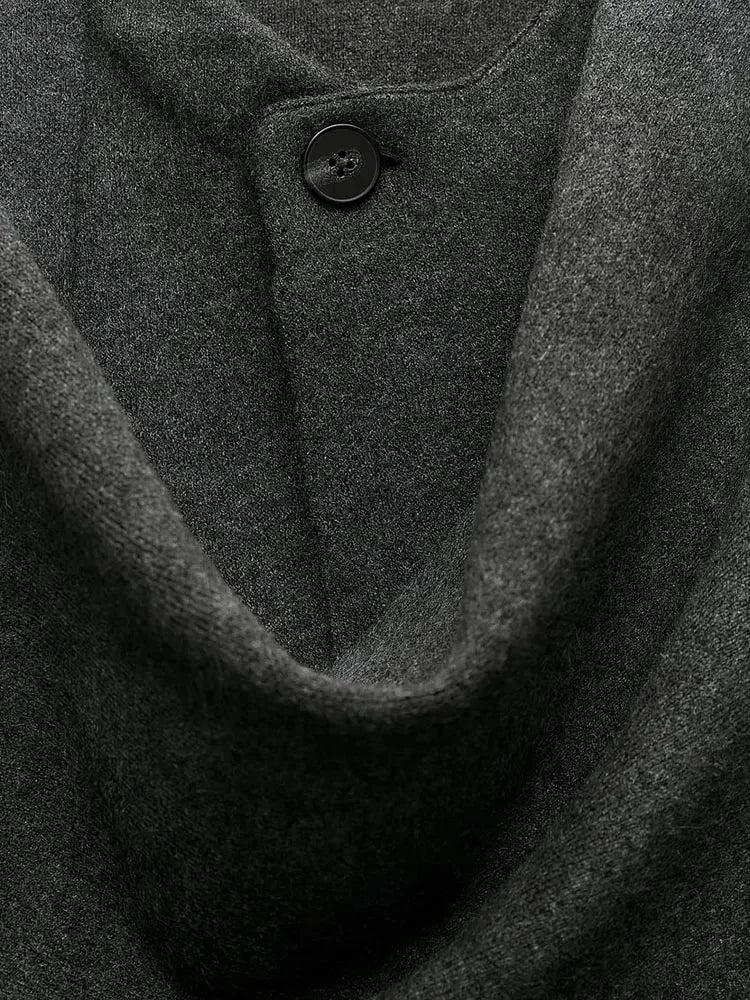EB | Gestrickte Capejacke Mit Schal Für Damen Im Eleganten Herbststil