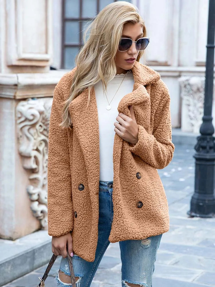 EB | Warmer Teddy-Mantel Damen